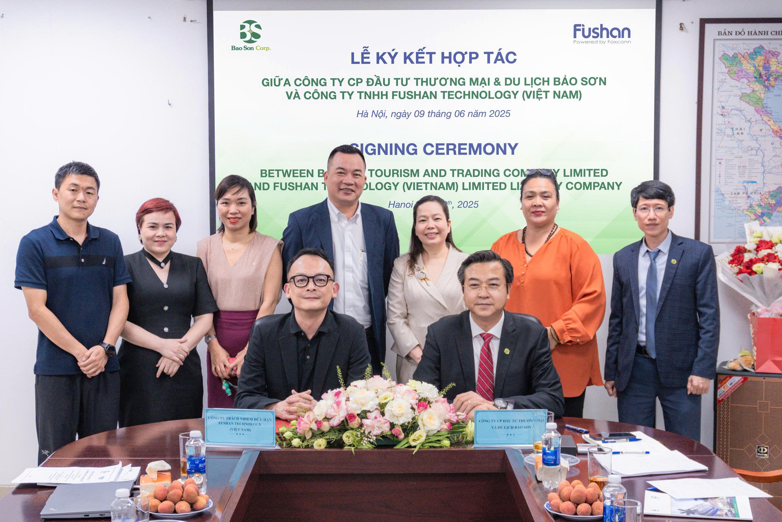 LỄ KÝ KẾT HỢP TÁC CHIẾN LƯỢC GIỮA CÔNG TY CỔ PHẦN ĐẦU TƯ THƯƠNG MẠI & DU LỊCH BẢO SƠN VÀ CÔNG TY TRÁCH NHIỆM HỮU HẠN FUSHAN TECHNOLOGY (VIỆT NAM) | BAO SON MANPOWER